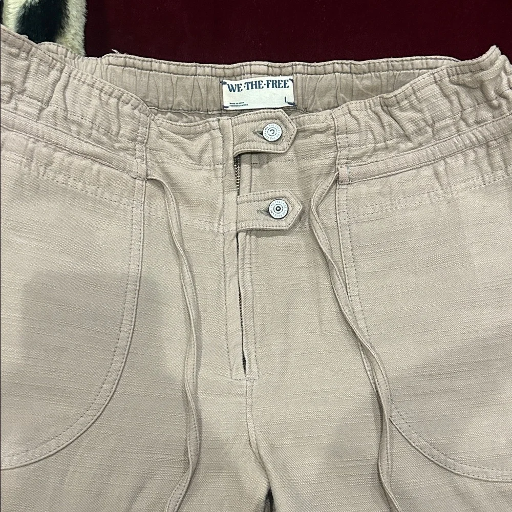 We The Free Tan Drawstring Pants